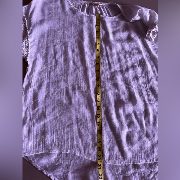 Messini sleeveless blouse messini tops white embroidered sleeve size L - Picture 12 of 15